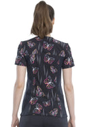 Cherokee iFlex Women's V-Neck Printed Knit Panel